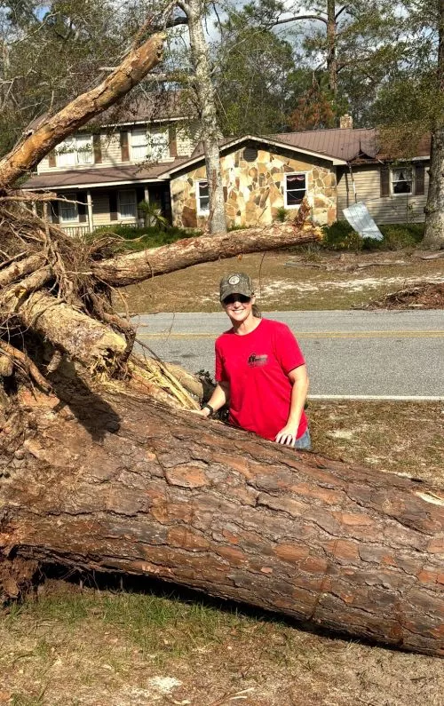 We had trees down everywhere after hurricane Helene. Including a massive pine tree that landed on our roof