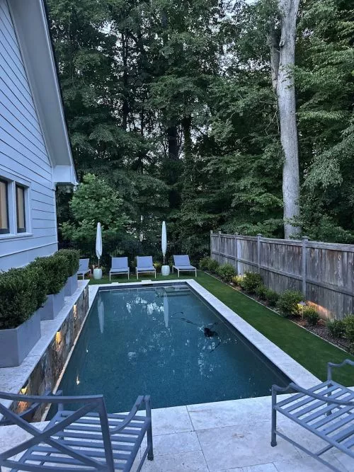 Peter and his team just completed adding a sidewalk from my driveway to the back gate and it looks amazing