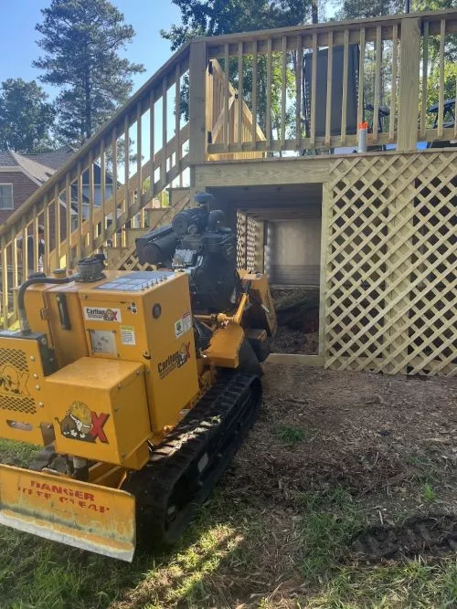 Gage and Master Stump Grinding did an outstanding job trimming our large oak tree