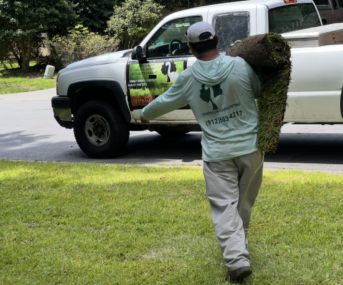  alt='The guys were great. Made my yard look better than I thought it could. They had the vision before I did'