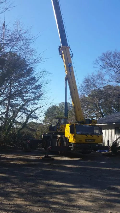 We contacted Craig to help with some sweetgum trees that were encroaching on our house as well as trimming some oaks that