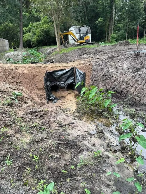 Came in with a small tractor claiming he was grading and compacting. There was no box grader or roller used on my driveway